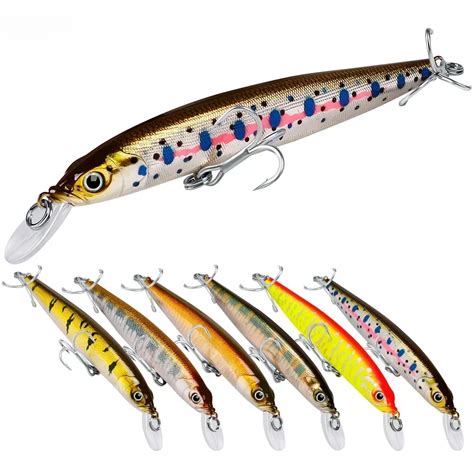 Premium Laser Minnow Fishing Lures With Blood Groove Hook 11cm 10 5g