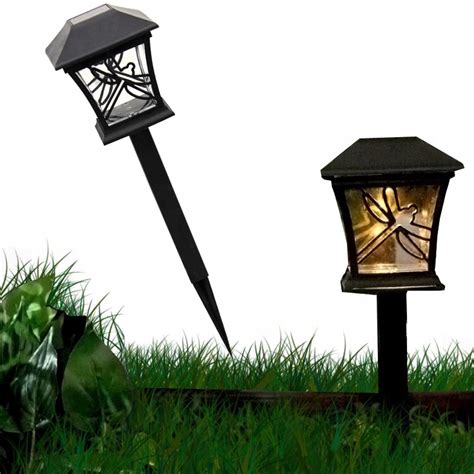 Lampa Solarna Czarna Lampka Ogrodowa Led Wa Ka