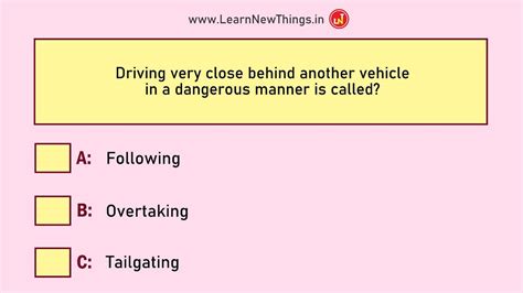 Indian Driving Licence Test Questions Answers Set 2 12 RTO Exam