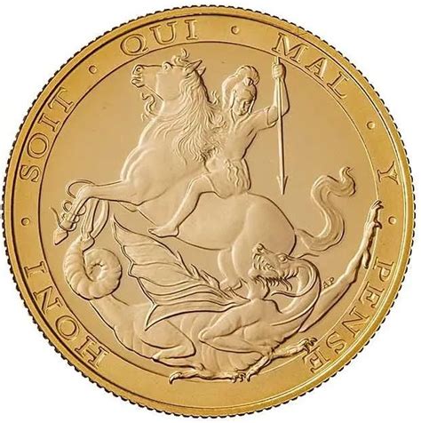 2 Sovereigns Elizabeth II Saint George And The Dragon Gibraltar