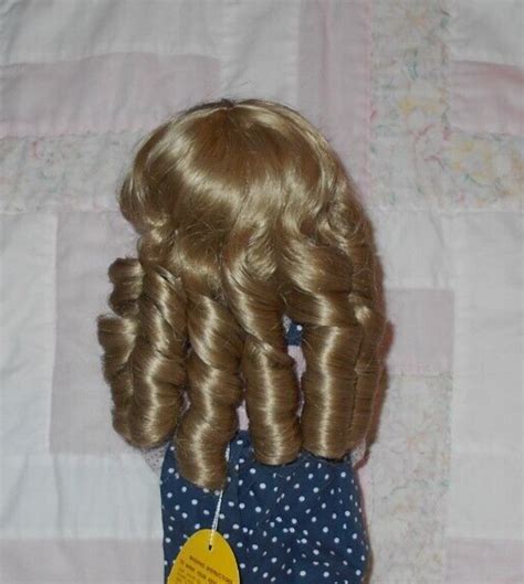 KEMPER JULLIEN Doll Wig SIZE 8 9 BLONDE Long Sausage Curls Bangs Full