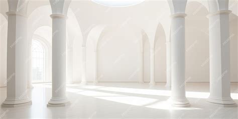 Premium AI Image | Simplistic architecture photo with neutral white ...