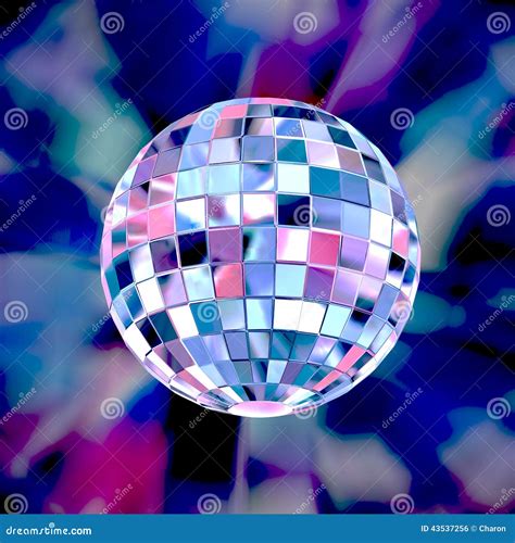 Disco Ball Colorful Party Background Stock Illustration Illustration