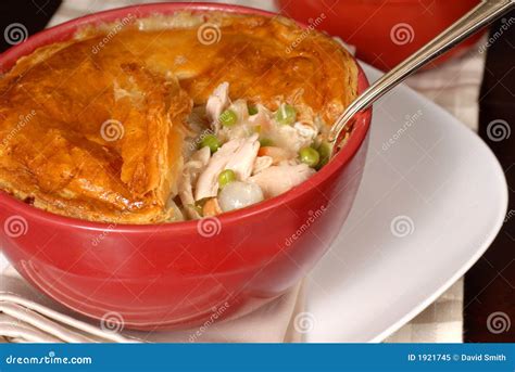 Chicken Pot Pie With Flaky Pastry Crust Stock Image Image Of Flavor