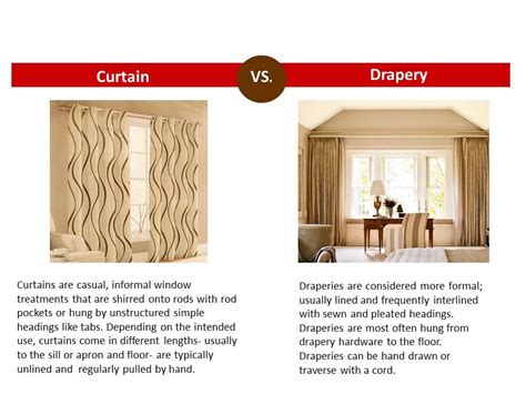 The Difference Between Curtains And Draperies