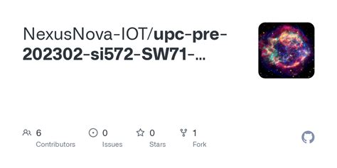 GitHub NexusNova IOT Upc Pre 202302 Si572 SW71 Nexusnova Report