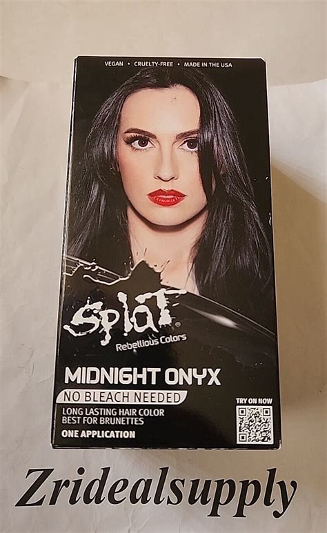 Splat Rebellious Colors Midnight Onyx No Bleach Needed 1 Application Ebay