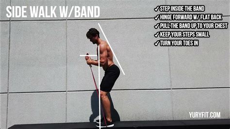 Side Steps With Resistance Band Yuryfit Youtube