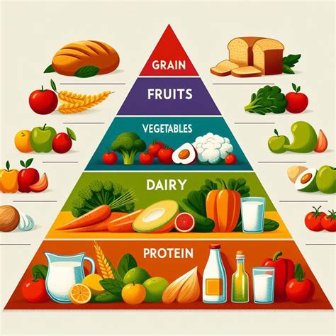 Food Guide Pyramid And Recommended Dietary Allowances Rda