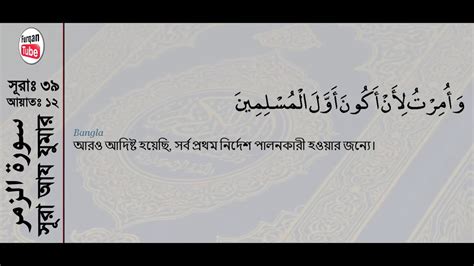 Surah Az Zumar With Bangla Translation Sparco Khadimul Recited