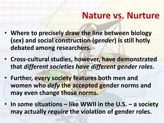 Week Gender Stratification Ppt