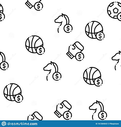 Betting and Gambling Seamless Pattern Vector Stock Vector ...