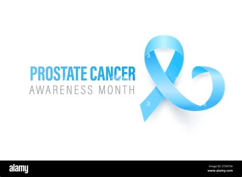 Prostate Cancer Banner Card Placard With Vector D Realistic Blue