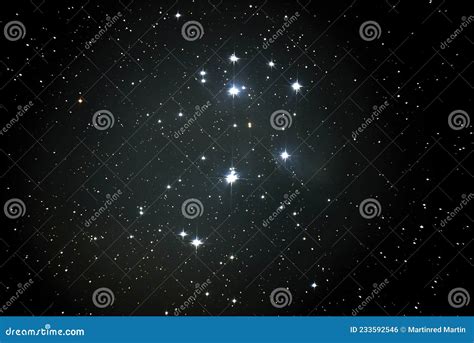 Astrophotography Of The Pleiades Or The Seven Sisters Is A Star Cluster