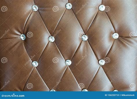 Luxurious Brown Leather Sofa Texture Background Stock Photo Image Of