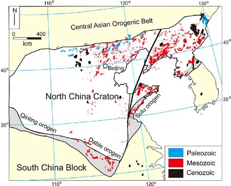 Simpli Fi Ed Tectonic Map Of North China Showing The Distribution Of