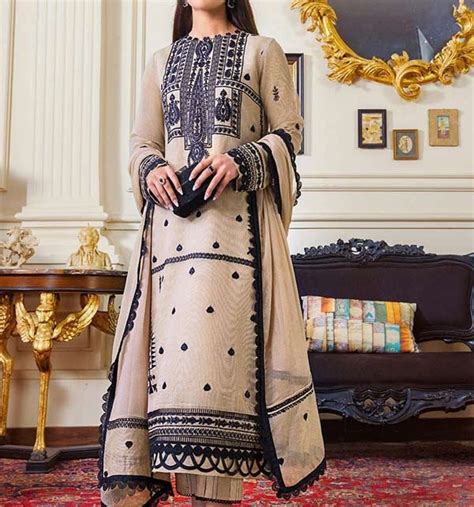 Handwork Embroidered Chiffon Party Wear Dress With Chiffon Dupatta