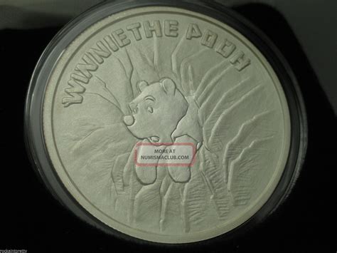 Winnie The Pooh Stuck In A Tree Matte Finish Silver Coin 1oz 999