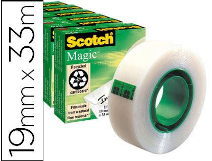 Cinta Adhesiva Scotch Magic Invisible Mt X Mm Pack De Unidades