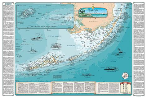 Buy Sealake Products Of Florida Keys Shipwreck Chart Explore Hidden