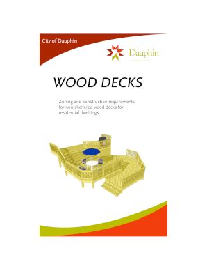 Fillable Online Wood Decks City Of Dauphin Fax Email Print Pdffiller