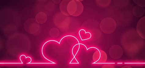 Pink Neon Hearts Stock Photos, Images and Backgrounds for Free Download