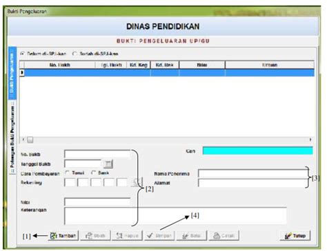 Menginput Bukti Pengeluaran Guna Pembuatan SPJ Pada Simda Keuangan