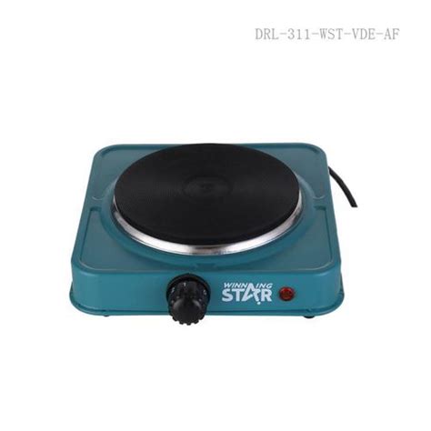 Winningstar W Single Burner Heater Hot Plate With Cm Charging Cable Vde Plug Green