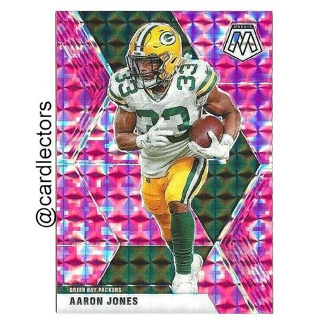 Mavin 2020 Panini Mosaic Aaron Jones Pink