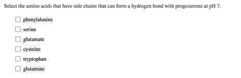 Solved Select The Amino Acids That Have Side Chains That Can Chegg