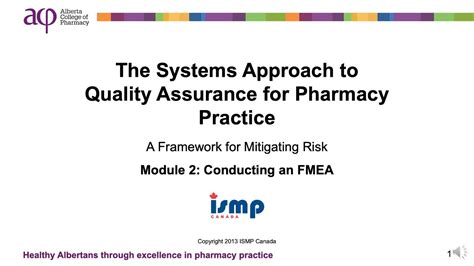 The Systems Approach For Quality Assurance For Pharmacy Practice Module Two Youtube