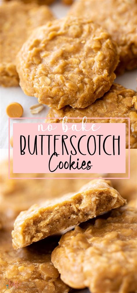 No Bake Butterscotch Cookies A Latte Food