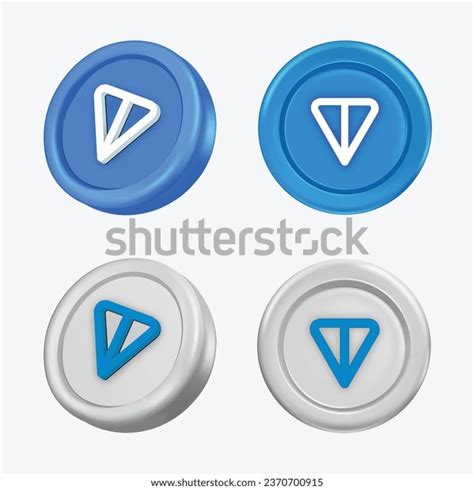 3d Toncoin Cryptocurrency Coin Ton On Stock Vector (Royalty Free ...