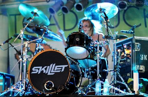 Jen Ledger Skillet Jen Ledger Skillet Drummer Skillet Band