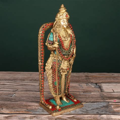 Brass Lord Kartikeya Kumaraswamy Idol Lord Murugan Etsy