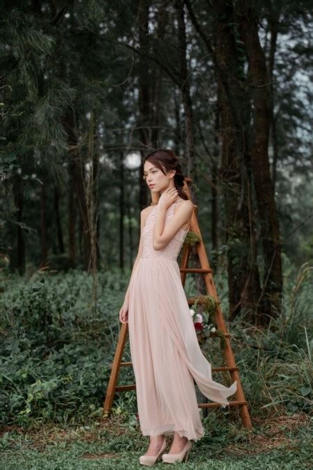 Whirlwind Romance Dress Pinkish Nude Women S Fashion Dresses Sets Dresses On Carousell