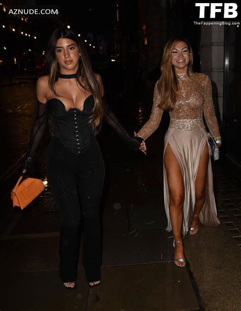 AJ Bunker Sexy Seen Showing Off Her Hot Body At The Visionary Honours Awards In London AZNude