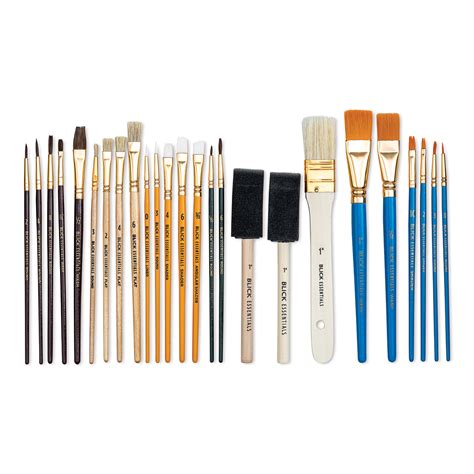 Blick Essentials Value Brush Set Craft Brushes Set Of 25 Utrecht