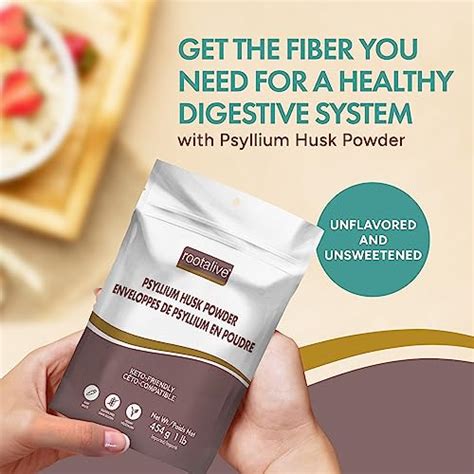 Rootalive Psyllium Husk Powder Psyllium Powder For Digestive Support