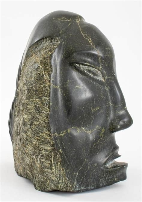 Alice Evaglok Alice Evaglok Attr Soapstone Female Head 1976 1976