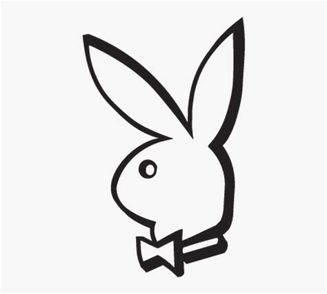 Playboy Bunny Clip Art Gif Logo - Playboy Bunny Outline , Free ...