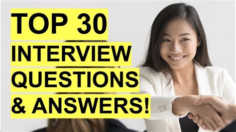 Top 30 Interview Questions And Answers Job Interview Pass Guaranteed