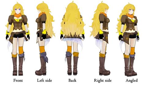 Rwby Yang Google Search Character Sheet Character Modeling