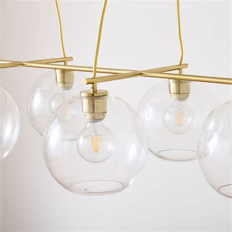 Sculptural Slant Light Globe Chandelier West Elm