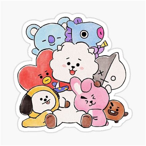 Pegatinas Bt21 Cute Stickers Bts Drawings Pop Stickers