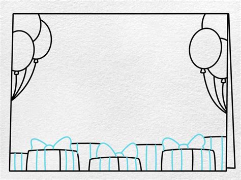 how to draw birthday card