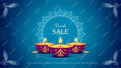 Happy Diwali Decorative Oil Lamp Festival Celebration Card Background