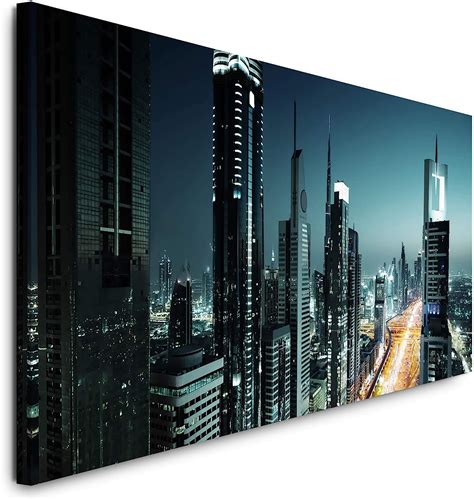 Paul Sinus Art Gmbh Skyline New York City X Cm Panorama Leinwand