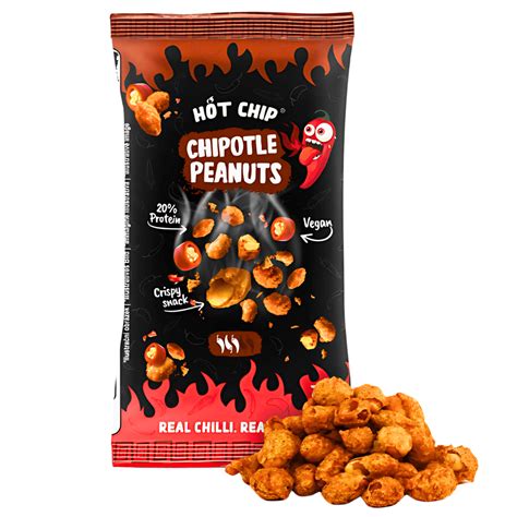 Buy Hot Chip Peanut Chipotle 20x70g The Kandy King
