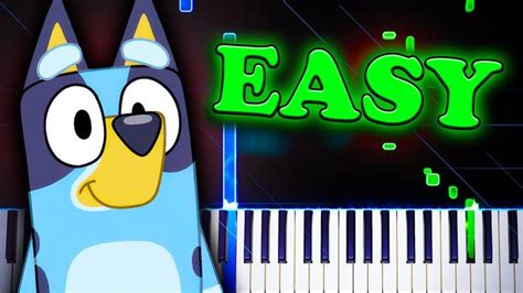 an animated cartoon character with the words easy on it's face and piano keyboard